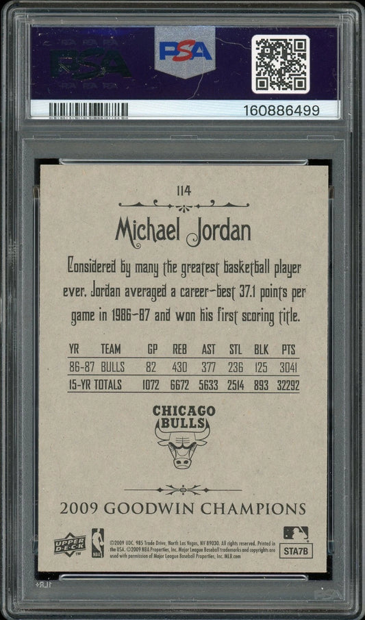 2009 Goodwin Champions #114 Michael Jordan PSA 9 Mint