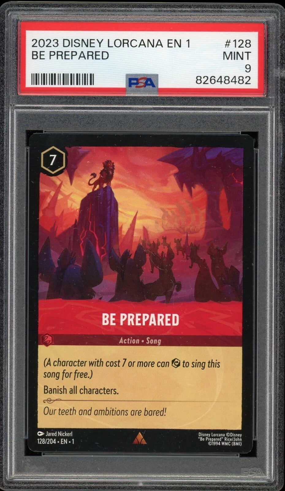 2023 EN 1 The First Chapter #128 Be Prepared PSA 9 Mint