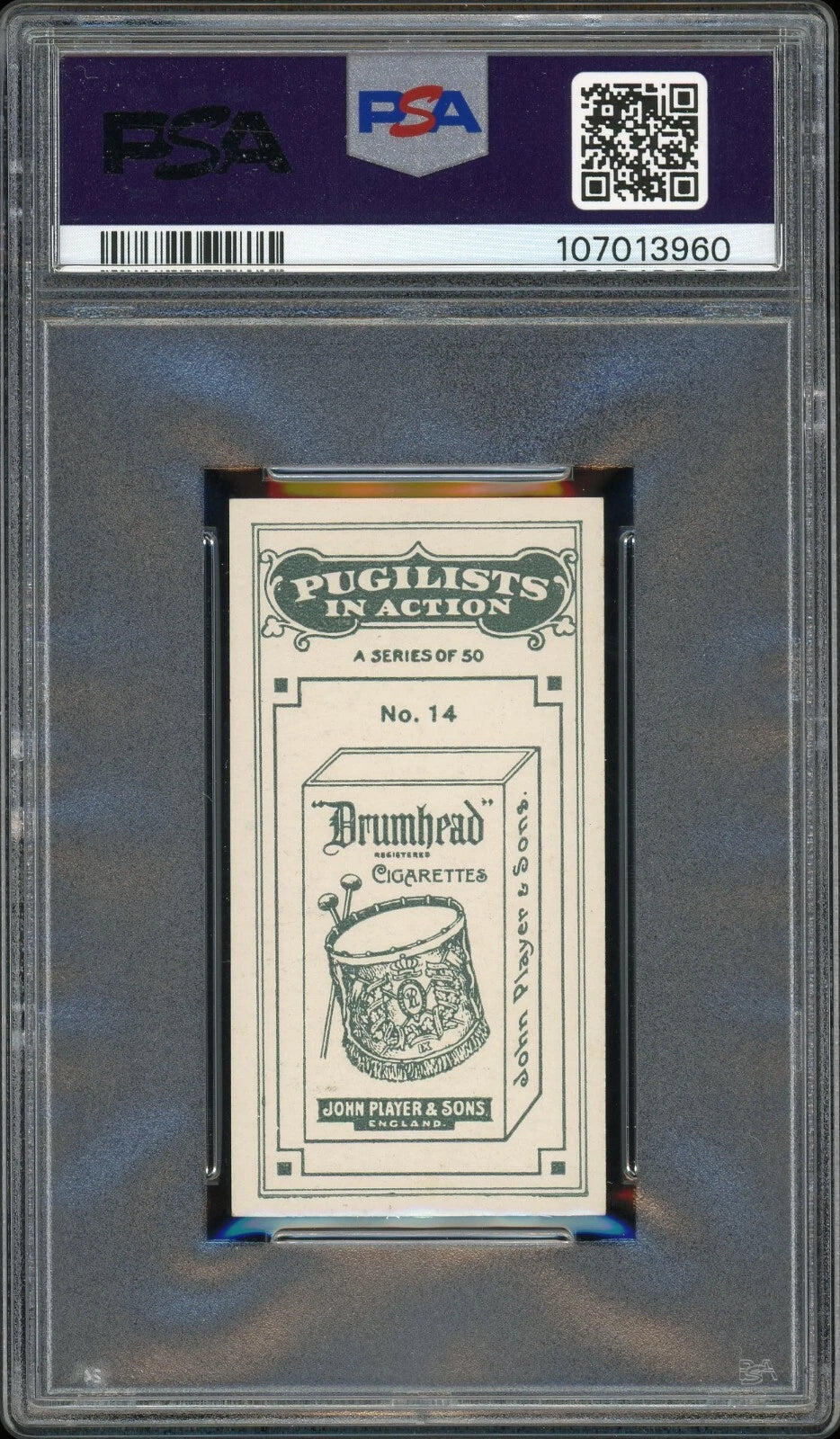 1928 John Player & Son #14 Gipsy Daniels Pugilists in Action PSA 6 EX-MT