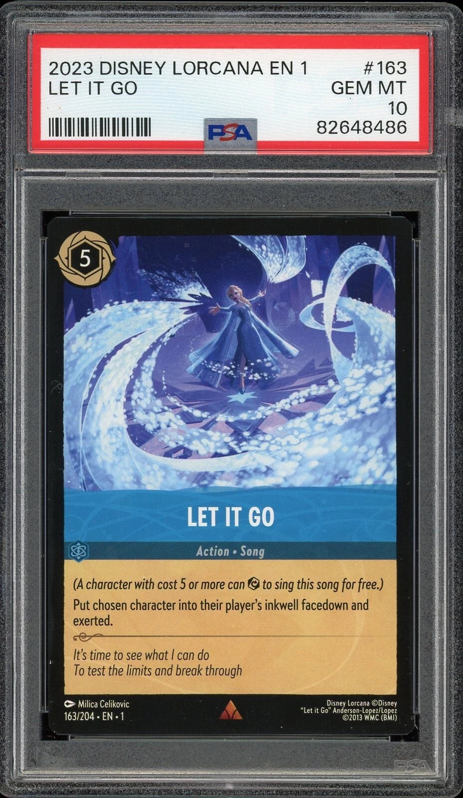2023 EN 1 The First Chapter #163 Let It Go PSA 10 GEM MT