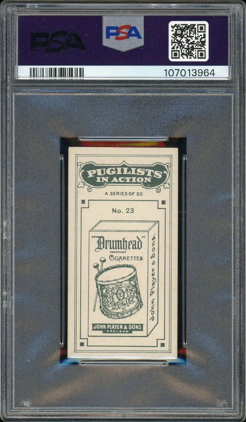 1928 John Player & Son #23 Fidel La Barba Pugilist in Action PSA 6 EX-MT