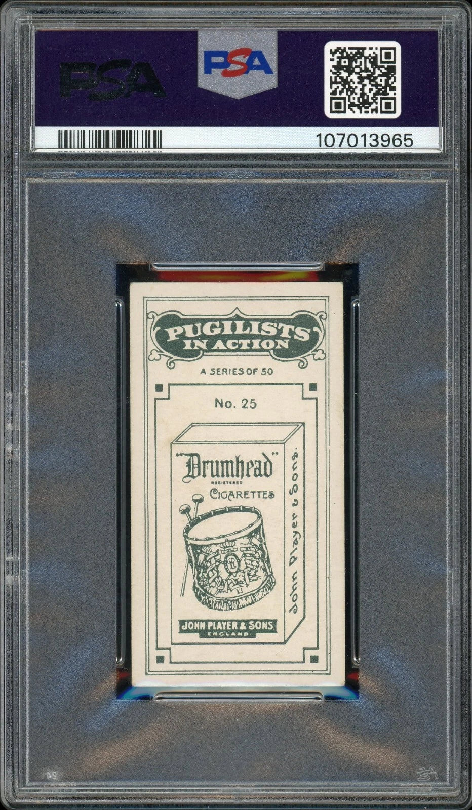 1928 John Player & Son #25 Tommy McInnes Pugilists in Action PSA 4 VG-EX