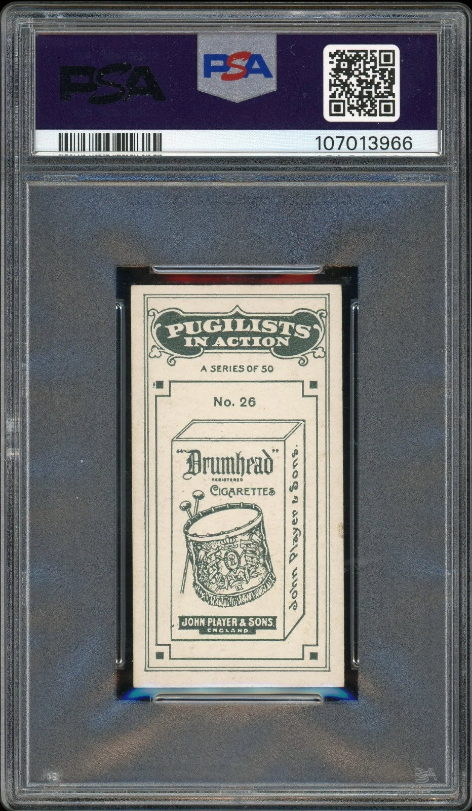 1928 John Player & Son #26 Alf Mancini Pugilists in Action PSA 5 EX