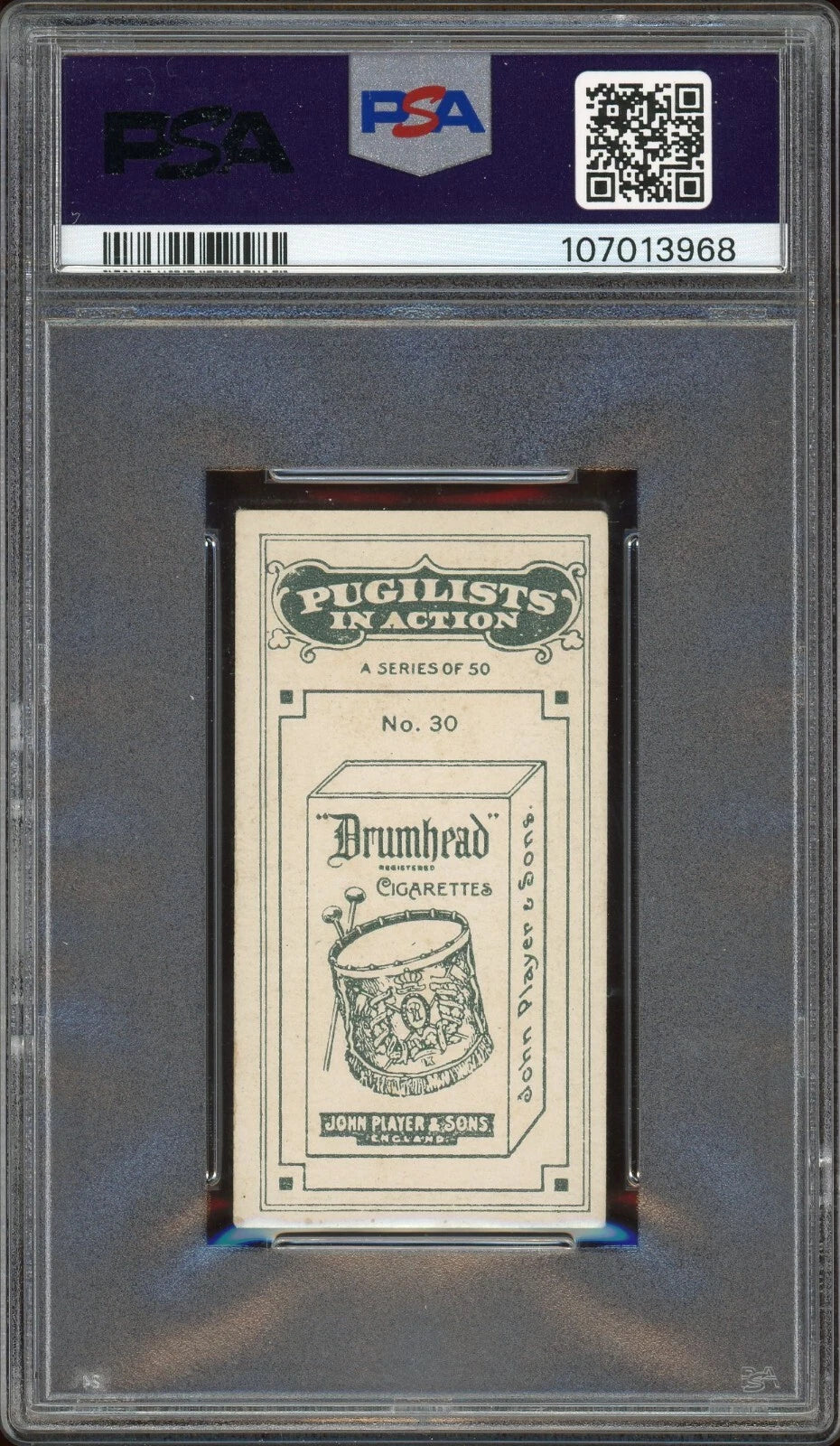 1928 John Player & Son #30 Ted Moore Pugilists in Action PSA 4 VG-EX
