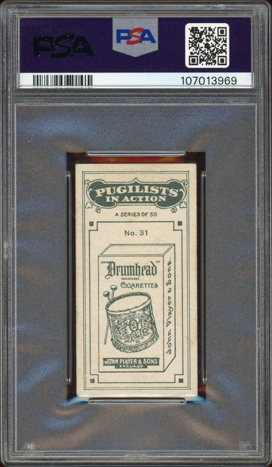 1928 John Player & Son #31 Teddy Murton Pugilists in Action PSA 5 EX