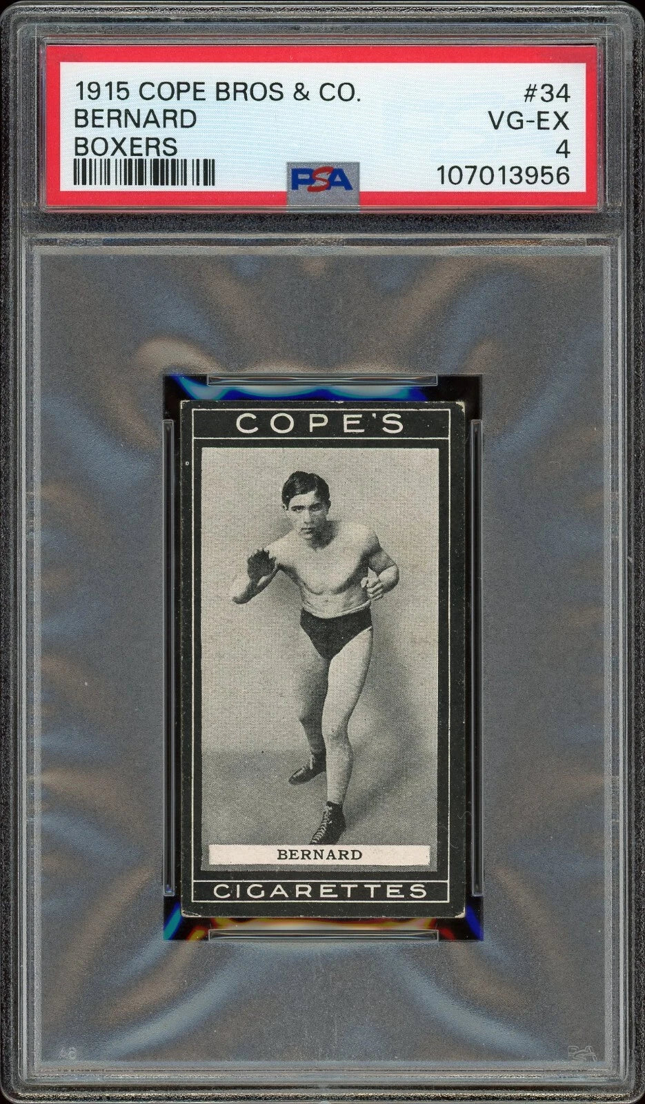1915 Cope Bros & Co #34 Bernard Boxers PSA 4 VG-EX