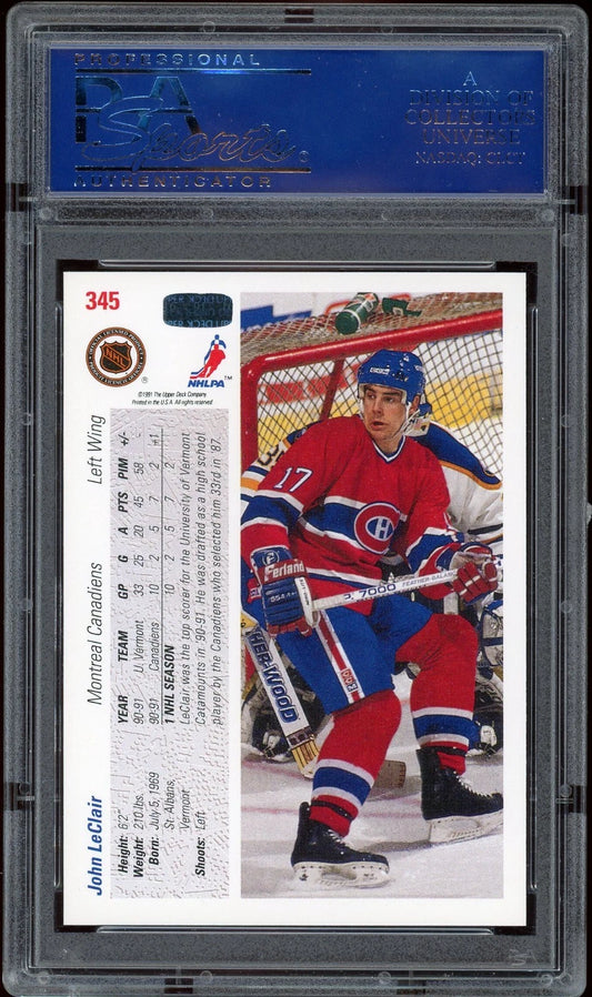 1991 Upper Deck #345 John LeClair PSA 10 GEM MT
