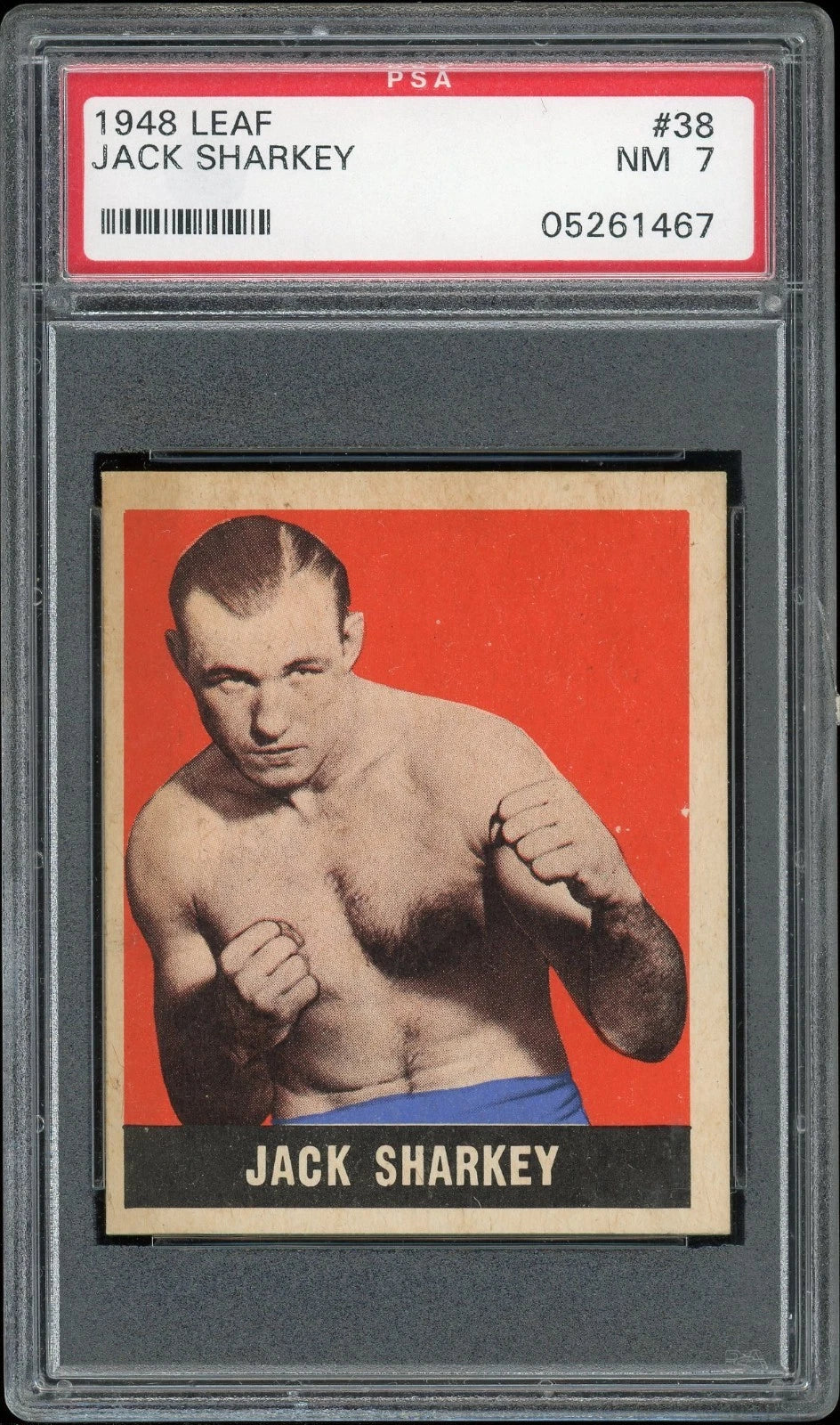1948 Leaf #38 Jack Sharkey PSA 7 NM