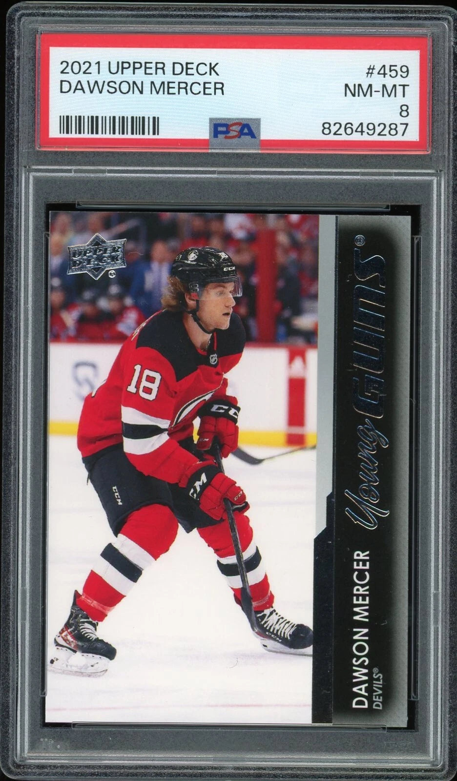 2021 Upper Deck #459 Dawson Mercer PSA 8 NM-MT