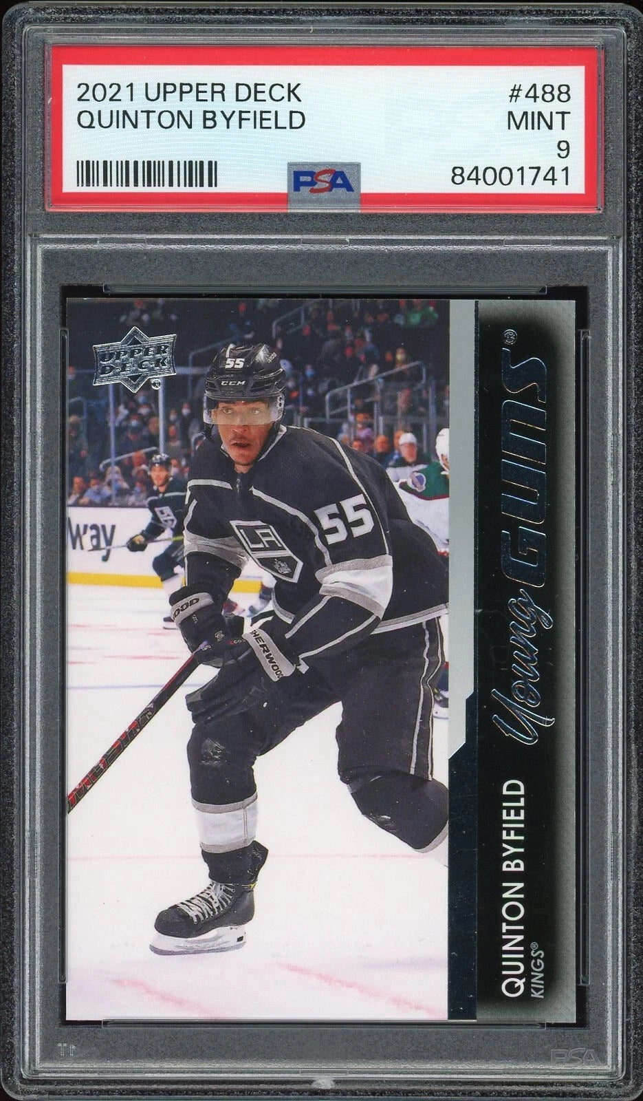 2021 Upper Deck #488 Quinton Byfield PSA 9 Mint