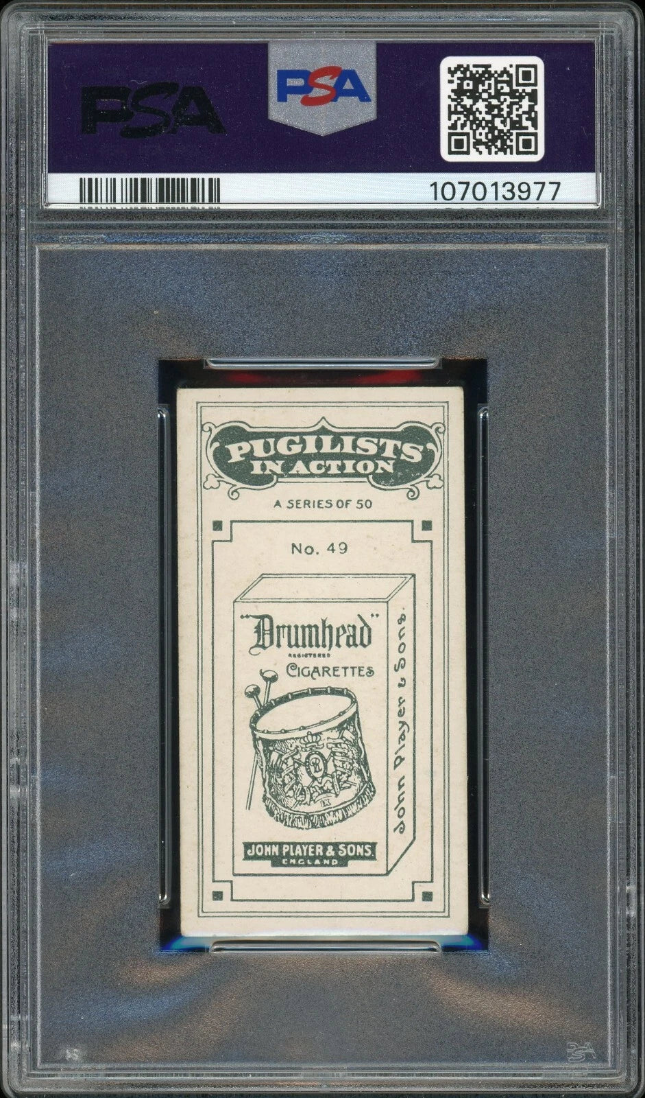 1928 John Player & Son #49 George West Pugilists in Action PSA 4 VG-EX