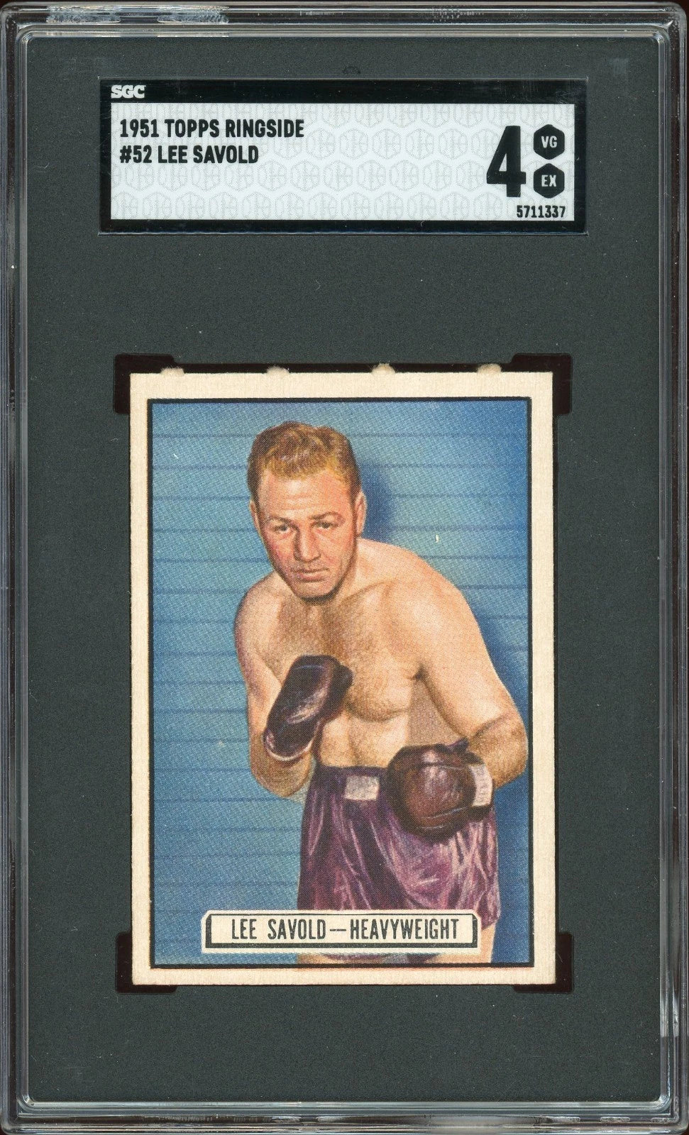 1951 Topps Ringside #52 Lee Savold SGC 4 VG-EX