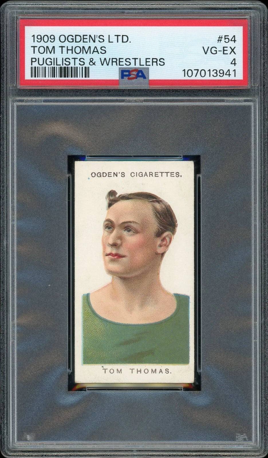 1909 Ogden's LTD #54 Tom Thomas Pugilists & Wrestlers PSA 4 VG-EX