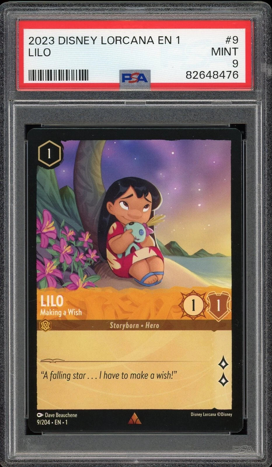 2023 EN 1 The First Chapter #9 Lilo Making a Wish PSA 9 Mint