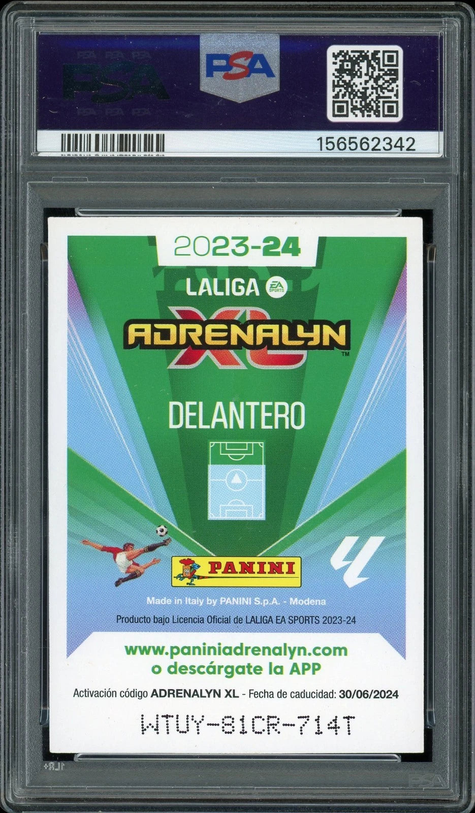 2023-24 Adrenalyn XL LaLiga Platinum Limited Edition Lamine Yamal PSA 6 EX-MT