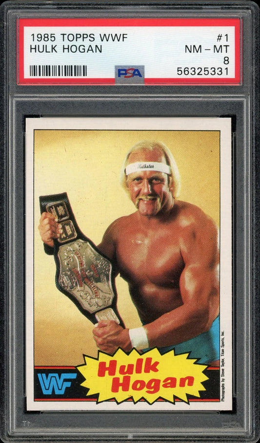 1985 Topps WWF #1 Hulk Hogan PSA 8 NM-MT