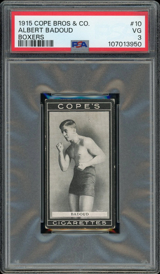 1915 Cope Bros & Co #10 Albert Badoud Boxers PSA 3 VG