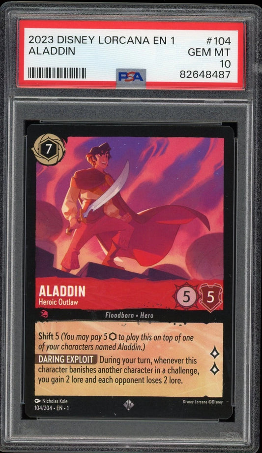 2023 EN 1 The First Chapter #104 Aladdin Heroic Outlaw PSA 10 GEM MT