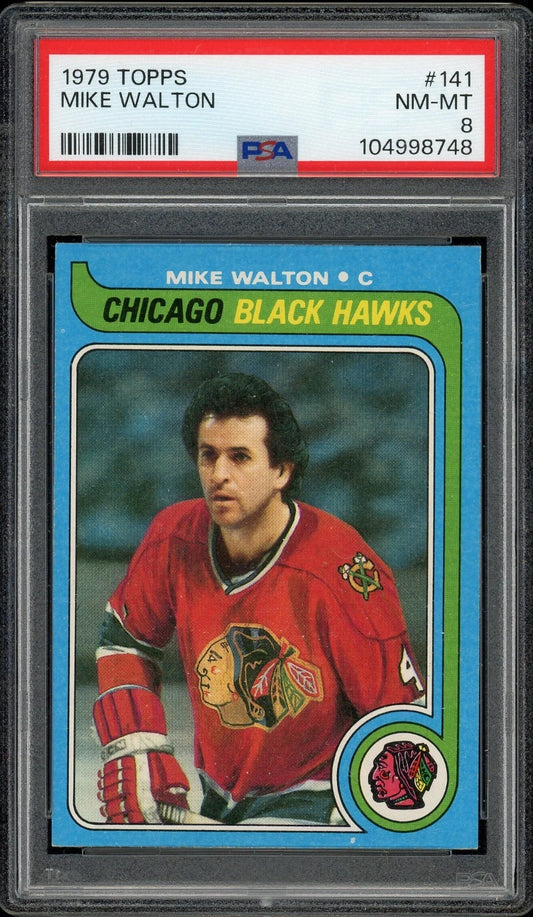 1979 Topps #141 Mike Walton PSA 8 NM-MT