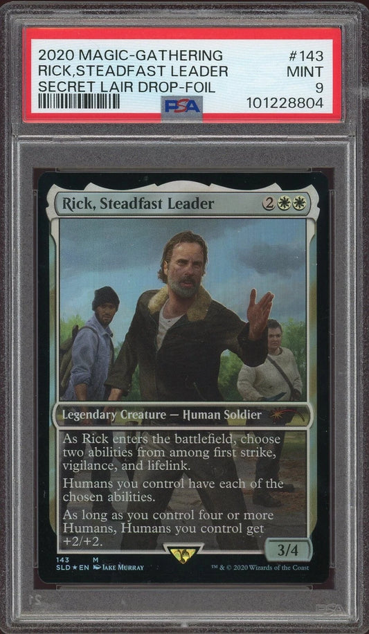 2020 Secret Lair Drop #143 Rick, Steadfast Leader Foil PSA 9 Mint