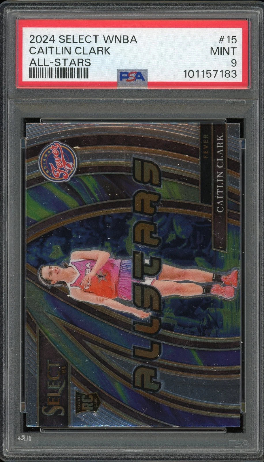 2024 Select WNBA #15 Caitlin Clark All-Stars PSA 9 Mint