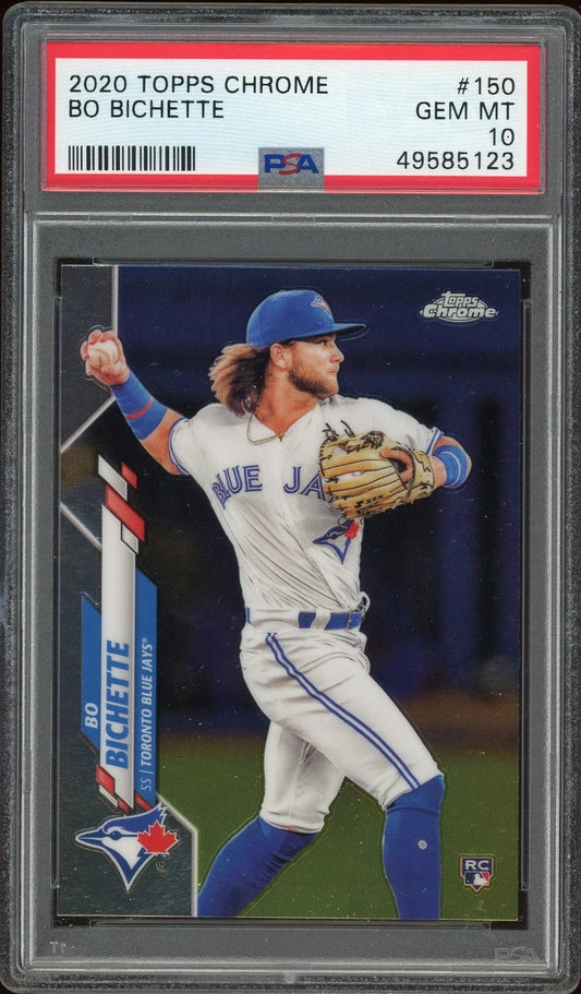 2020 Topps Chrome #150 Bo Bichette PSA 10 GEM MT