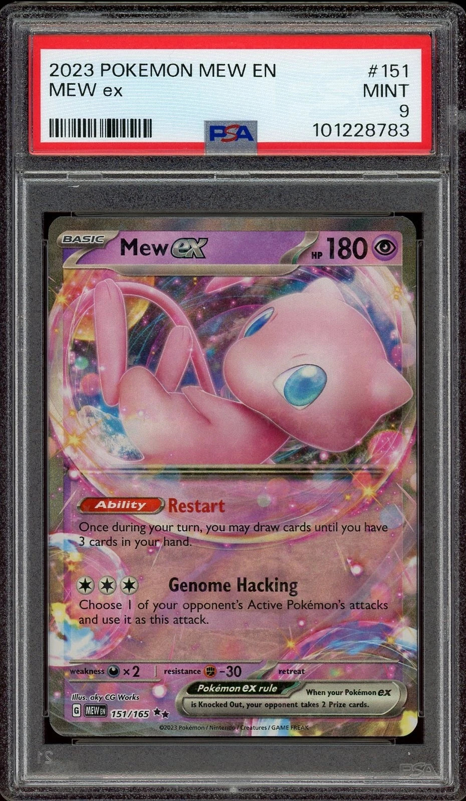 2023 Pokemon Mew EN #151 Mew ex PSA 9 mint