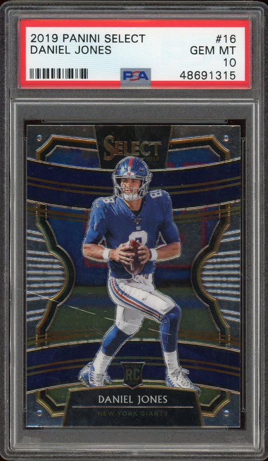 2019 Panini Select #16 Daniel Jones Concourse PSA 10 GEM MT