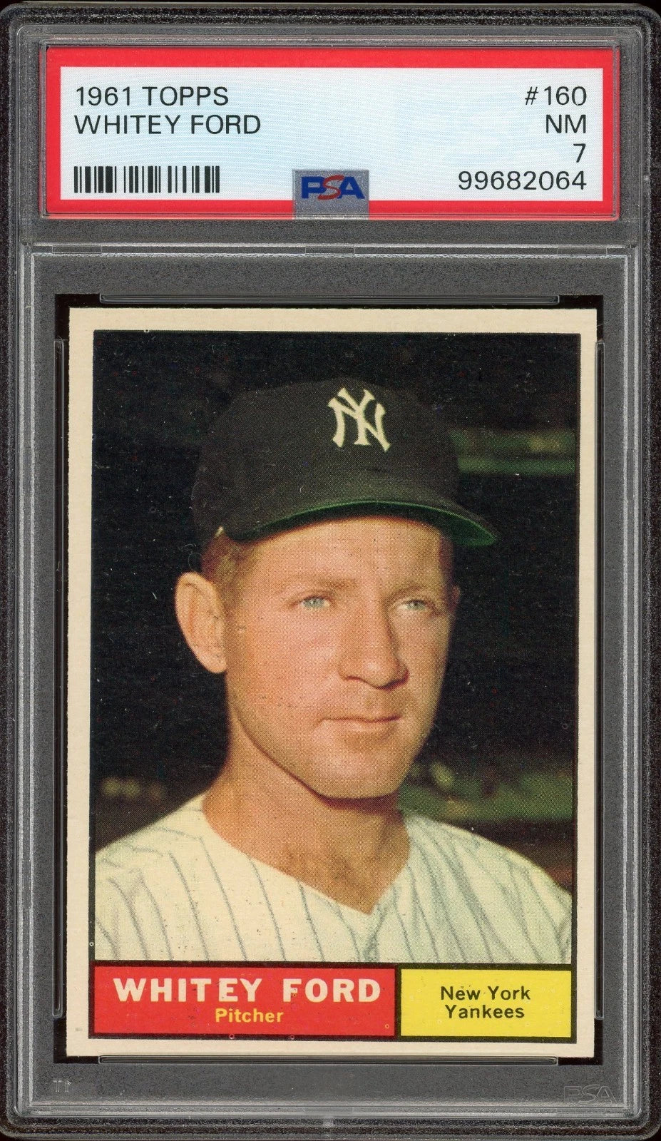 1961 Topps #160 Whitey Ford PSA 7 NM
