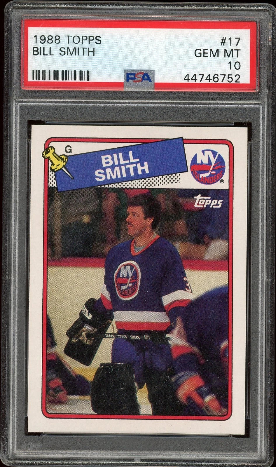 1988 Topps #17 Bill Smith PSA 10 GEM MT