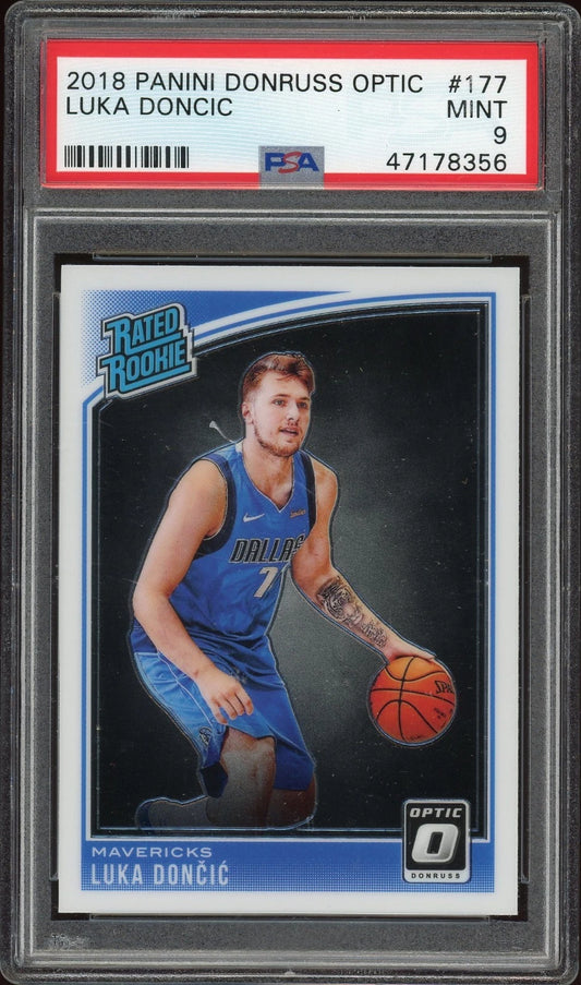 2018 Panini Donruss Optic #177 Luka Doncic PSA 9