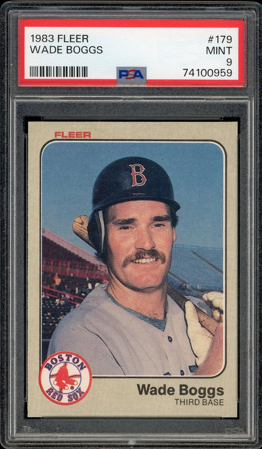 1983 Fleer #179 Wade Boggs PSA 9 Mint