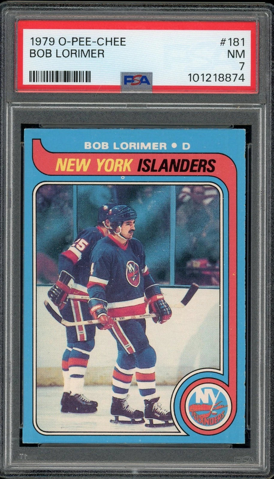 1979 O-Pee-Chee #181 Bob Lorimer PSA 7 NM
