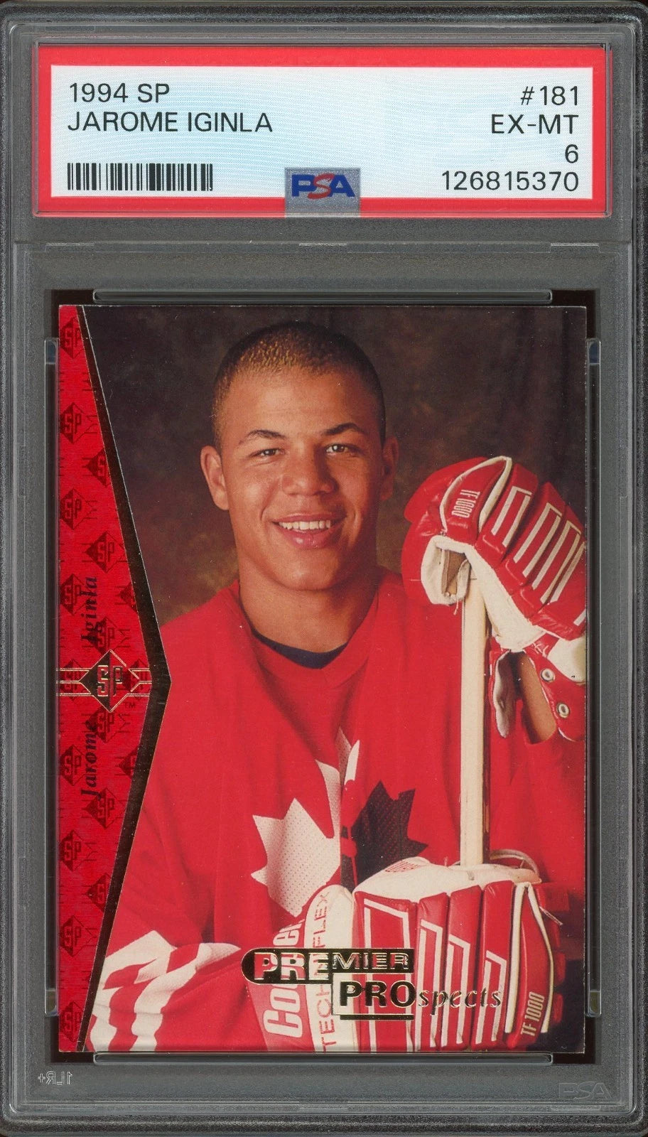 1994 SP #181 Jarome Iginla PSA 6 EX-MT