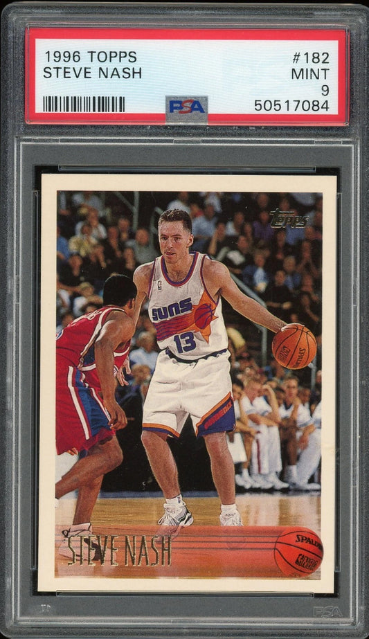 1996 Topps #182 Steve Nash PSA 9 Mint