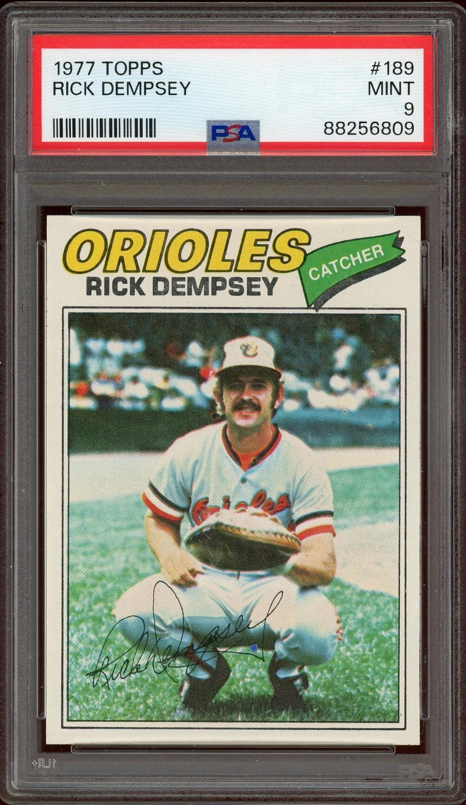 1977 Topps Rick Dempsey #189 PSA 9 Mint