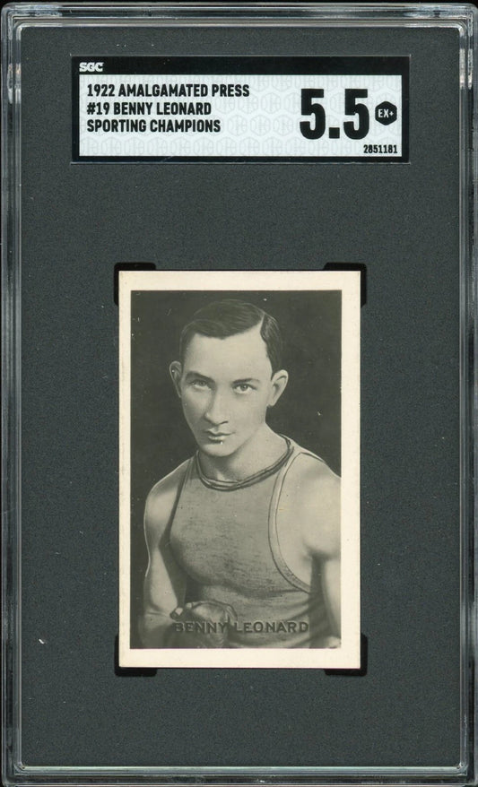 1922 The Champion #19 Benny Leonard Sporting Champions SGC 5.5 EX +
