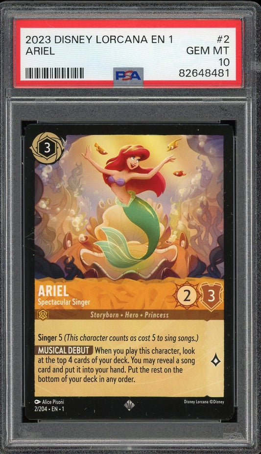 2023 EN 1 The First Chapter #2 Ariel Spectacular Singer PSA 10 GEM MT