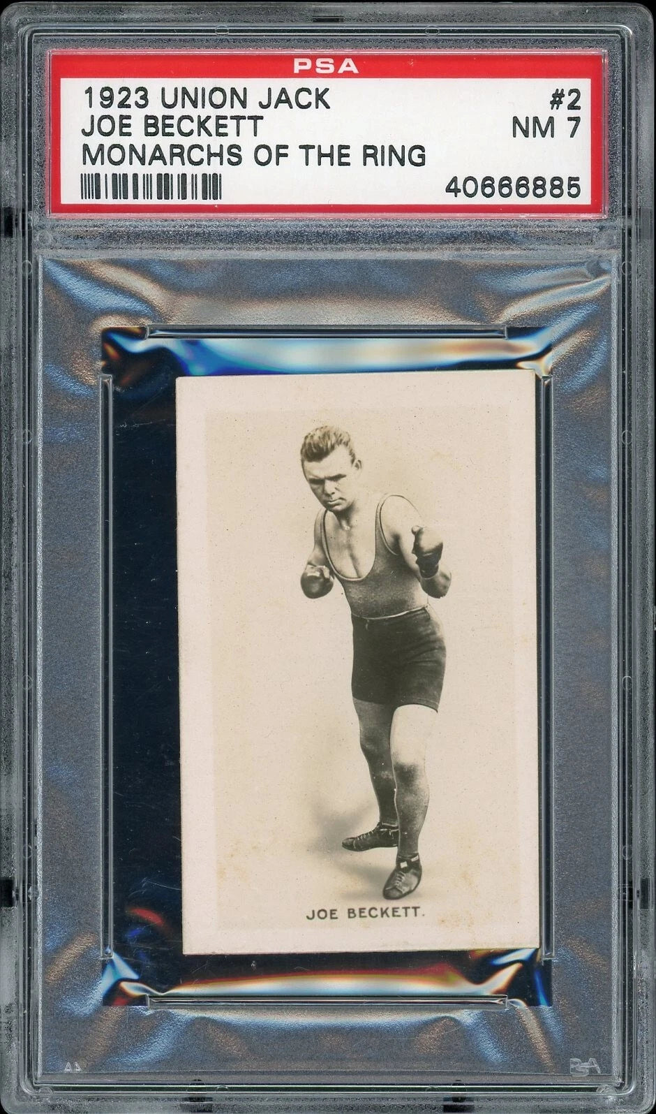 1923 Union Jack #2 Joe Beckett Monarchs of the Ring PSA 7 NM