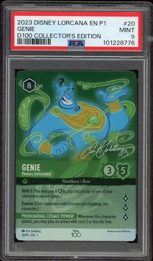 2023 EN P1 #20 Genie Powers Unleashed D100 Collector's Edition PSA 9 Mint