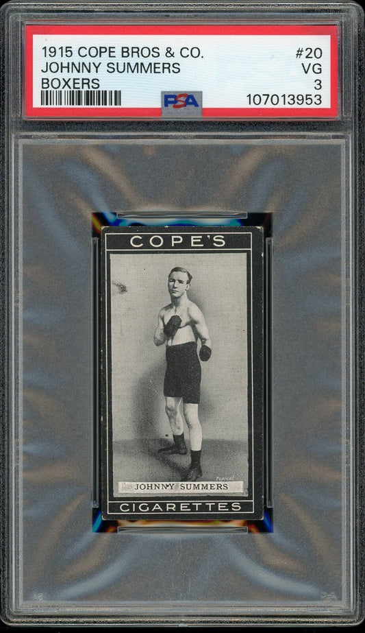 1915 Cope Bros & Co #20 Johnny Summers Boxers PSA 3 VG