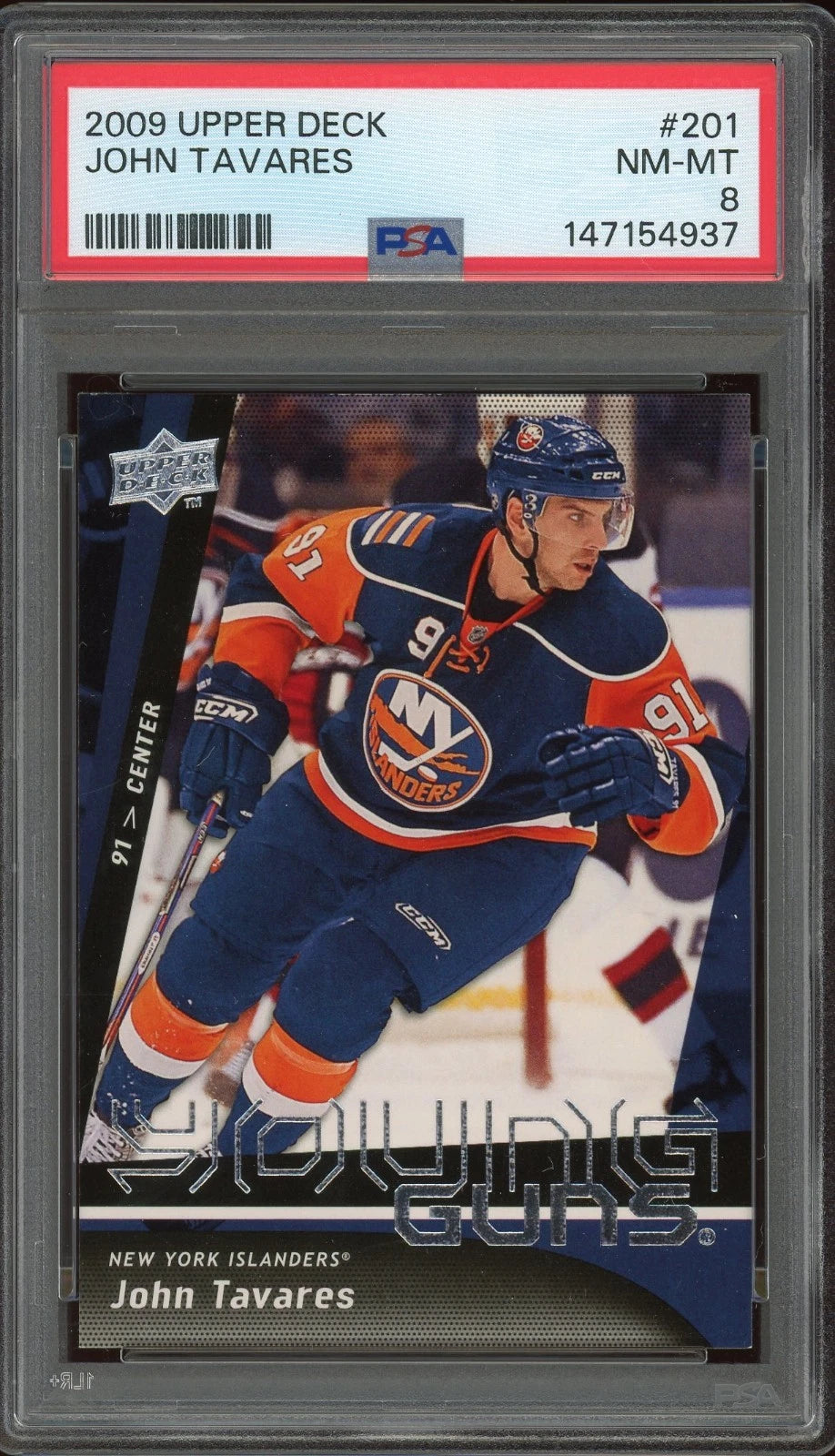 2009 Upper Deck #201 John Tavares PSA 8 NM-MT
