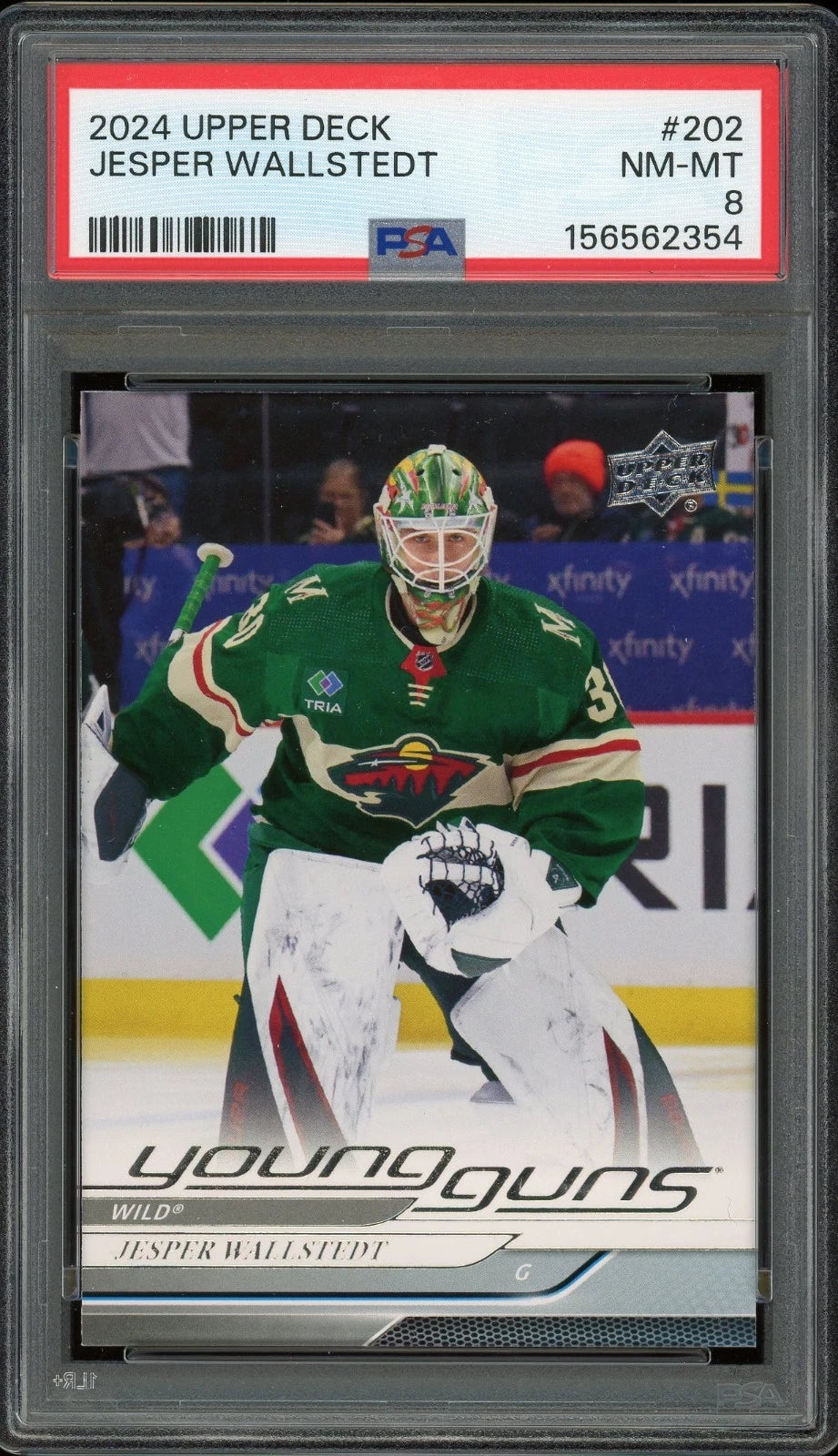 2024 Upper Deck #202 Jesper Wallstedt PSA 8 NM-MT