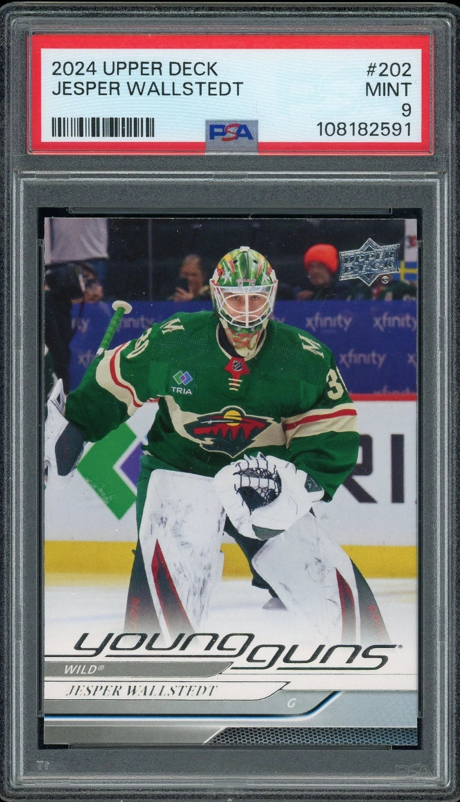 2024 Upper Deck #202 Jesper Wallstedt PSA 9 Mint