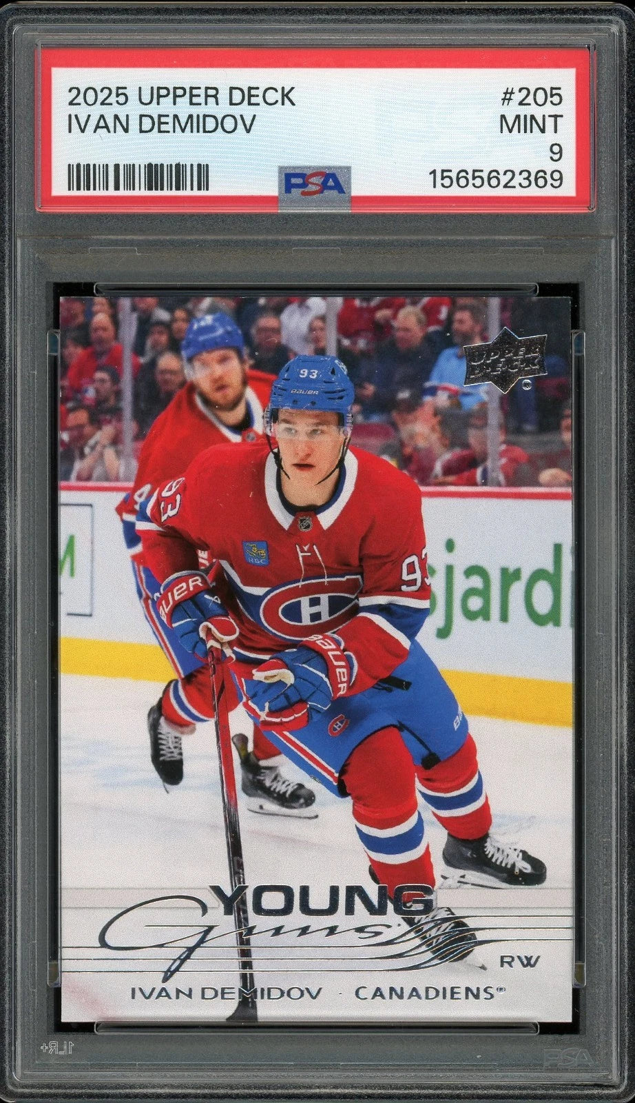 2025 Upper Deck #205 Ivan Demidov PSA 9 Mint