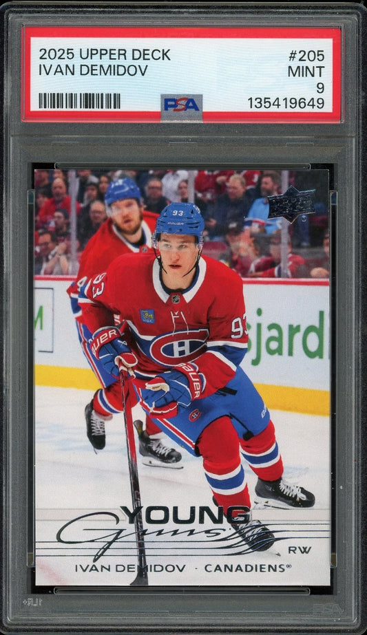 2025 Upper Deck #205 Ivan Demidov PSA 9 Mint