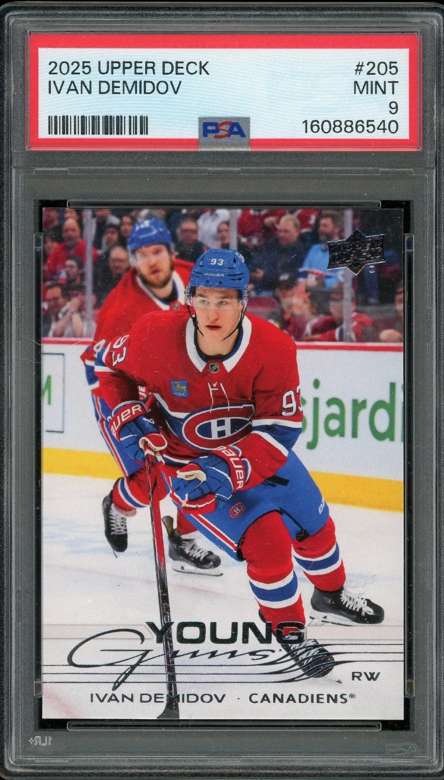 2025 Upper Deck #205 Ivan Demidov PSA 9 Mint