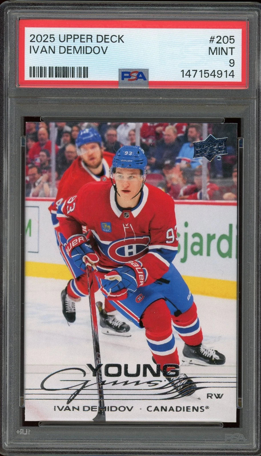 2025 Upper Deck #205 Ivan Demidov PSA 9 Mint