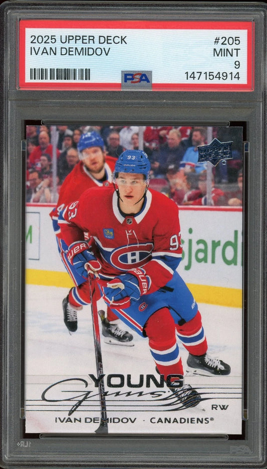 2025 Upper Deck #205 Ivan Demidov PSA 9 Mint