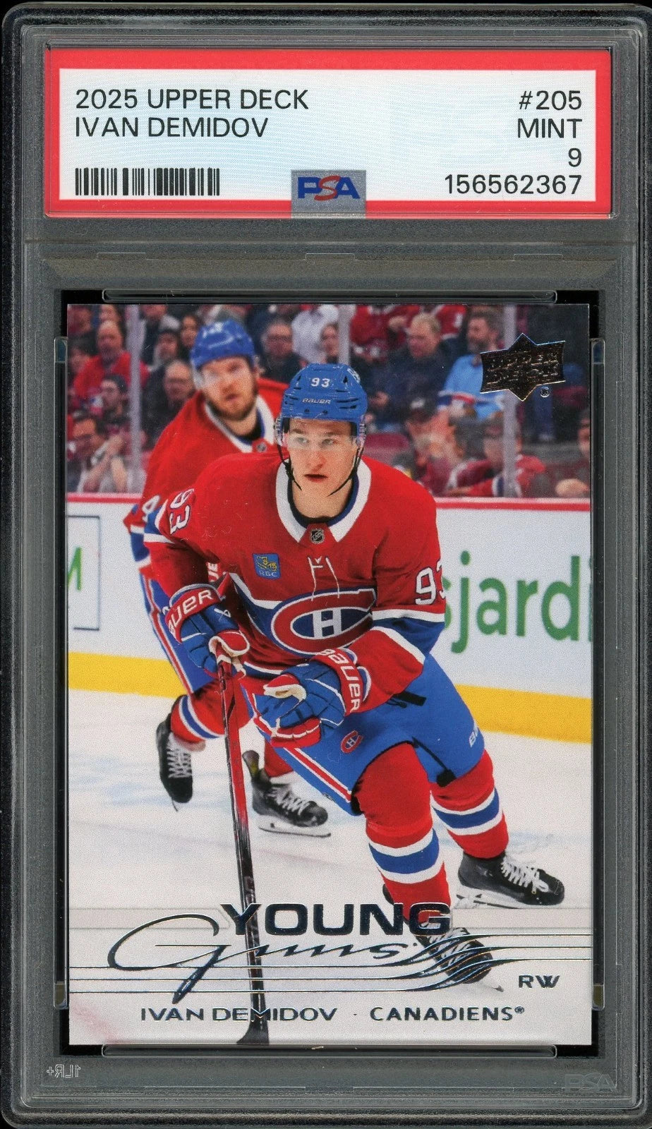 2025 Upper Deck #205 Ivan Demidov PSA 9 Mint